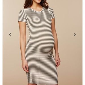Motherhood Maternity Rib Knit T-shirt Dress